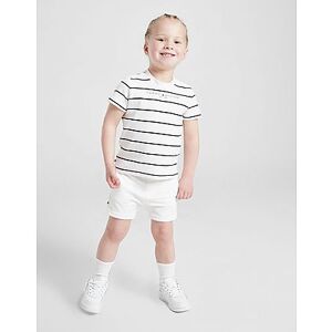 Tommy Hilfiger Stripe T-Shirt/Shorts Set Infant, White