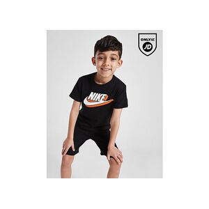Nike Multi Futura T-Shirt/Shorts Set Children, Black