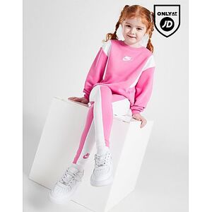 Nike Girls' Colour Block Tracksuit Children, Pink