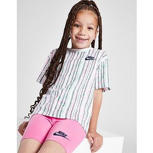 Nike Girls' Stripe T-Shirt/Shorts Set Children, Multi