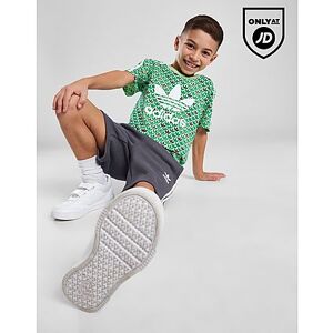 adidas Originals Monogram Print T-Shirt/Shorts Set Children, Green