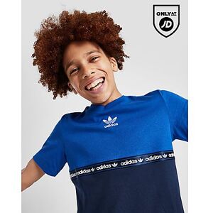 adidas Originals Tape Short Sleeve T-Shirt Junior, Blue