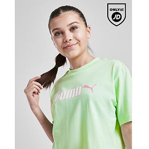 Puma Girls' Boxy Logo T-Shirt Junior, Green