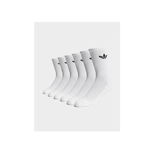 adidas Originals 6-Pak Trefoil Cushion Crew Sokker, White