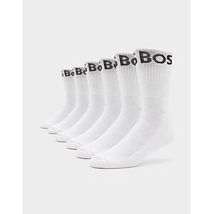 BOSS 6-Pack Crew Socks, White