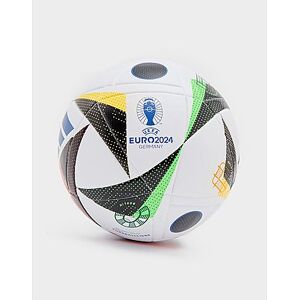 adidas Euro 2024 League Football, White / Black / Glow Blue