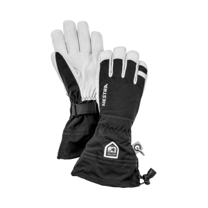 Hestra - Skihandsker Army Leather Heli Ski 5 finger - Sort - 9,0