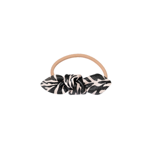 Corinne - Leather Bow Small Hair Tie - Flerfarvet