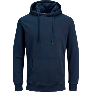 Jack & Jones - Hættetrøje jjeBasic Sweat Hood Noos PS - Blå - 6XL