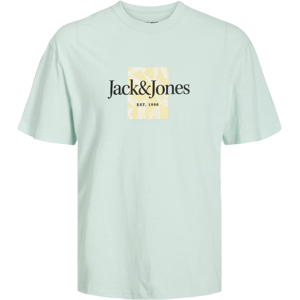 Jack & Jones - T-shirt jorLafayette Branding Tee SS Crew - Blå - 6XL