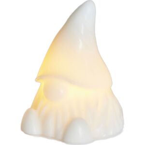 Sirius Coco Nisse Med Lys, 12 Cm Hvid Sirius Coco Nisse Med Lys, 12 Cm Hvid