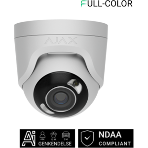 Ajax Turret Overvågningskamera, 5mp, 2,8 Mm, Hvid 103 × 98 × 98 mm white Ajax Turret Overvågningskamera, 5mp, 2,8 Mm, Hvid 103 × 98 × 98 mm white