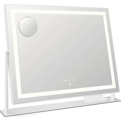 Wilfa Ec Sparkle Mi1w-D58 Makeup Spejl Med Lys, 64x50,3 Cm, Hvid 64x50.3x10 cm white Wilfa Ec Sparkle Mi1w-D58 Makeup Spejl Med Lys, 64x50,3 Cm, Hvid 64x50.3x10 cm white