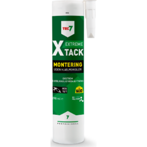 Tec7 Monteringslim X-Tack, Foliepose 400 Ml, Hvid