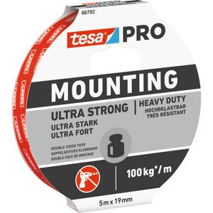 Tesa Monteringstape 66792 Pro 100 Kg, 19 Mm X 5 M 19mmx5m Tesa Monteringstape 66792 Pro 100 Kg, 19 Mm X 5 M 19mmx5m