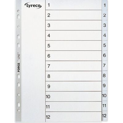 Lyreco Register, 1-12 A4 Lyreco Register, 1-12 A4