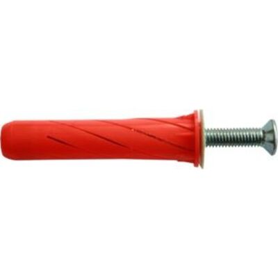Fischer Rød hulrumsskrueanker - 5x55mm, 25 stk Fischer Rød hulrumsskrueanker - 5x55mm, 25 stk