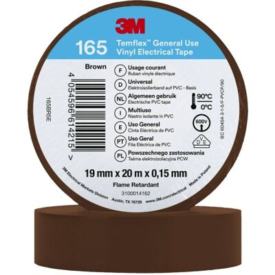 3M Brunt PVC Elektrisk Tape - Elektrisk Tape - Brunt - 3M 3M Brunt PVC Elektrisk Tape - Elektrisk Tape - Brunt - 3M