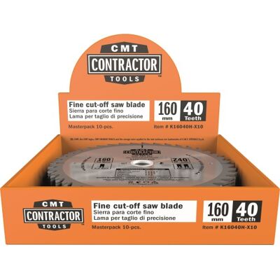 Cmt Contractor Klinger, Ø160 Mm, 40 Td. 10 Stk. Ø160 mm, 40 td. Cmt Contractor Klinger, Ø160 Mm, 40 Td. 10 Stk. Ø160 mm, 40 td.