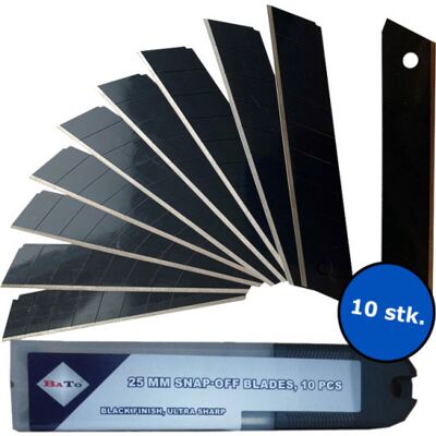 BaTo 10 Stk Knivblade Bræk-Af 25 Mm 1 Disp BaTo 10 Stk Knivblade Bræk-Af 25 Mm 1 Disp