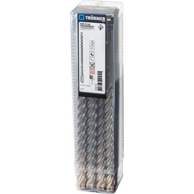 Thürmer 4-Skærs Sds-Plus Hammerbor, 5,0 X 50/110 Mm, 10-Pak 5,0 x 50/110 mm Thürmer 4-Skærs Sds-Plus Hammerbor, 5,0 X 50/110 Mm, 10-Pak 5,0 x 50/110 mm