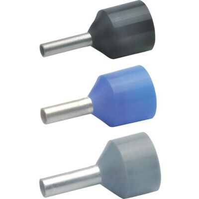 Klauke 43410 Kabelhætte - Delvist isoleret, Grå, 4 mm², 100 stk Klauke 43410 Kabelhætte - Delvist isoleret, Grå, 4 mm², 100 stk