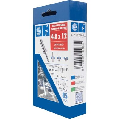 Bralo Nitte 4,8 X 12 Mm, 85 Stk. 4,8 x 12 mm Bralo Nitte 4,8 X 12 Mm, 85 Stk. 4,8 x 12 mm