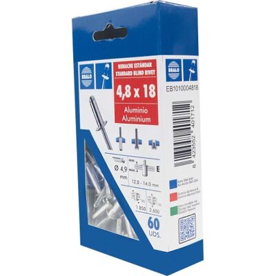 Bralo Nitte 4,8 X 18 Mm, 60 Stk. 4,8 x 18 mm Bralo Nitte 4,8 X 18 Mm, 60 Stk. 4,8 x 18 mm