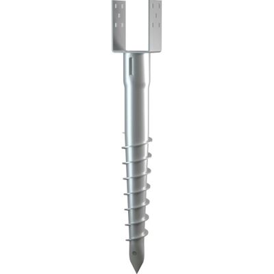 4 Stk Stavrex 65 X 600 Mm Jordskrue Med 4" Stolpesko, 1:20 Maskine 4 Stk Stavrex 65 X 600 Mm Jordskrue Med 4" Stolpesko, 1:20 Maskine