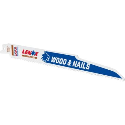 Lenox Bajonetsavklinge Til Træ Med Søm, 6 Tpi, 228 Mm, 25 Stk. Lenox Bajonetsavklinge Til Træ Med Søm, 6 Tpi, 228 Mm, 25 Stk.