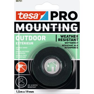 12 Stk Tesa Monteringstape 66751 Pro Uv 19 Mm X 1,5 M 19 mm x 1.5 m Sort 12 Stk Tesa Monteringstape 66751 Pro Uv 19 Mm X 1,5 M 19 mm x 1.5 m Sort