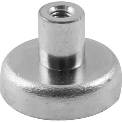 Diesella Ferrit Pottemagnet Ø25 X 7 Mm, M4 Gevindbøsning Diesella Ferrit Pottemagnet Ø25 X 7 Mm, M4 Gevindbøsning