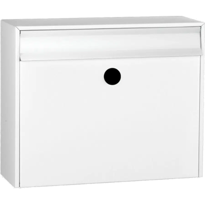 Mefa Postkasse Bosca 33 U/lås, Hvid, 310 X 380 X 145 Mm 310x380x145 mm white powder-coated galvanized steel Mefa Postkasse Bosca 33 U/lås, Hvid, 310 X 380 X 145 Mm 310x380x145 mm white powder-coated galvanized steel
