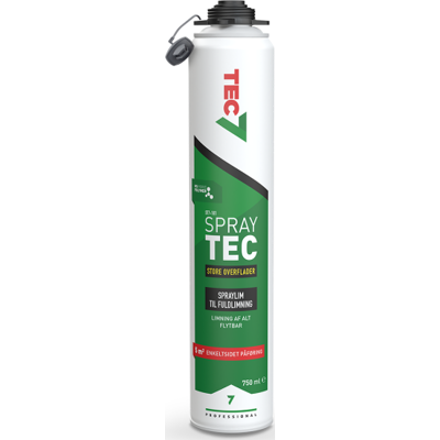 12 Stk Tec7 Spraylim, St7-101, Til Fuldlimning, 750 Ml. 12 Stk Tec7 Spraylim, St7-101, Til Fuldlimning, 750 Ml.