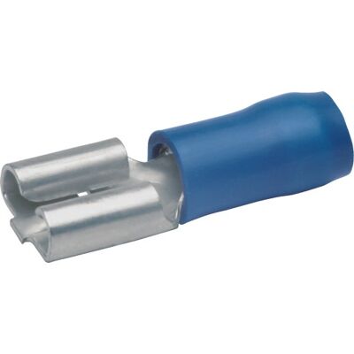Klauke 100 Stk Spadestikmuffe Isoleret 2,8 X 0,8 Mm, 1,5-2,5mm² Blå Blå Klauke 100 Stk Spadestikmuffe Isoleret 2,8 X 0,8 Mm, 1,5-2,5mm² Blå Blå