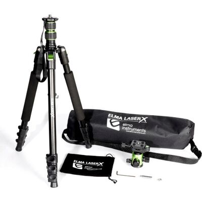 Elma Laser X Tripod Trefod M Tilthoved Og 1/4 Gevind I Taske Elma Laser X Tripod Trefod M Tilthoved Og 1/4 Gevind I Taske