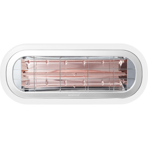 Wishco Mini Terrassevarmer 2000w, Hvid  Hvid