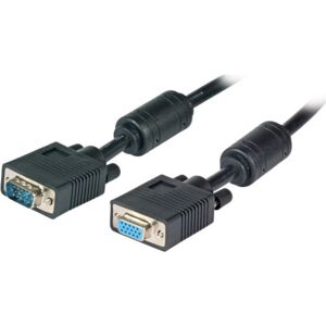 EFB Vga Kabel 1,8m Han/hun 2 X Hd Dsub15 M/f, Sort  Sort