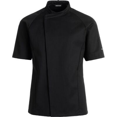 Kentaur Kokkejakke Med Korte Ærmer, Sort, Str. 2xs 2XS black unisex 50% cotton , 50% polyester Kentaur Kokkejakke Med Korte Ærmer, Sort, Str. 2xs 2XS black unisex 50% cotton , 50% polyester