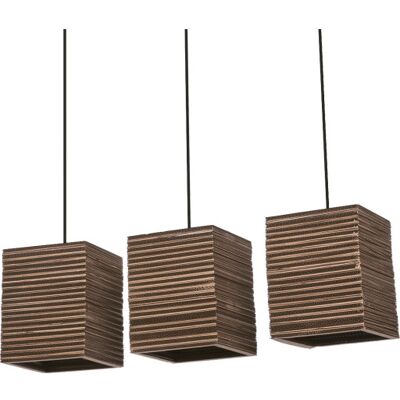 Osram Decor Cardboard Square Langbordspendel 1600 x 300 x 300 mm beige,brown paper,steel Osram Decor Cardboard Square Langbordspendel 1600 x 300 x 300 mm beige,brown paper,steel
