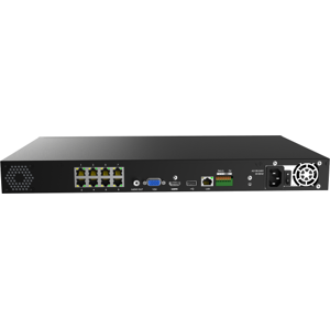 Milesight Nvr, 8 Kanals, 8 X Poe, 2tb Disk, 19