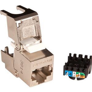 Lan-com 150 Stk Konnektor Keystone Pro Ftp Kat.6a Rj45 Flip Jack, Bulk (150)