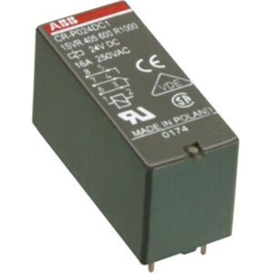 ABB 10 Stk Sokkelrelæ Cr-P024ac2, 2co, 24v Ac