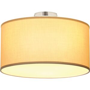 SLV Soprano Loftlampe, Rund, Beige Stof, E27, Max. 3x 60w  Beige