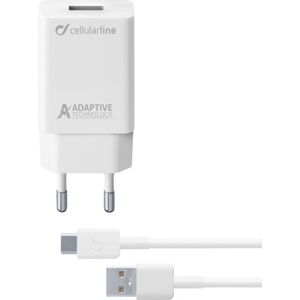 Andet Cellularline 230v Adaptive Fast Charge Lader Kit Til Samsung