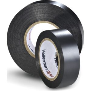 HellermannTyton Helatape Flex 2000+ 38 Mm X 20 M, Elektrisk Vinyltape, Sort