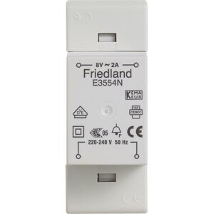 Friedland Ringetrafo 8v 2a E3554n For Din-Skinne/væg