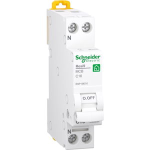 Schneider Electric Resi9 Bolig Automatsikring C 2p, 16a