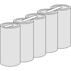 Batteripakke 5ht43sc 6v 1600 Mah, Stakit Batteripakke 5ht43sc 6v 1600 Mah, Stakit