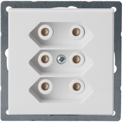 ABB Stikkontakt 3xeuro Semi 3x2,5a 1m Hvid ABB Stikkontakt 3xeuro Semi 3x2,5a 1m Hvid